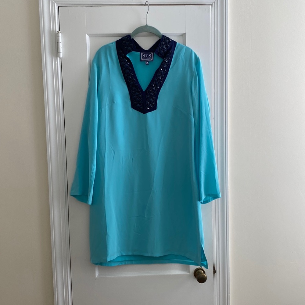Sail to Sable silk tunic dress